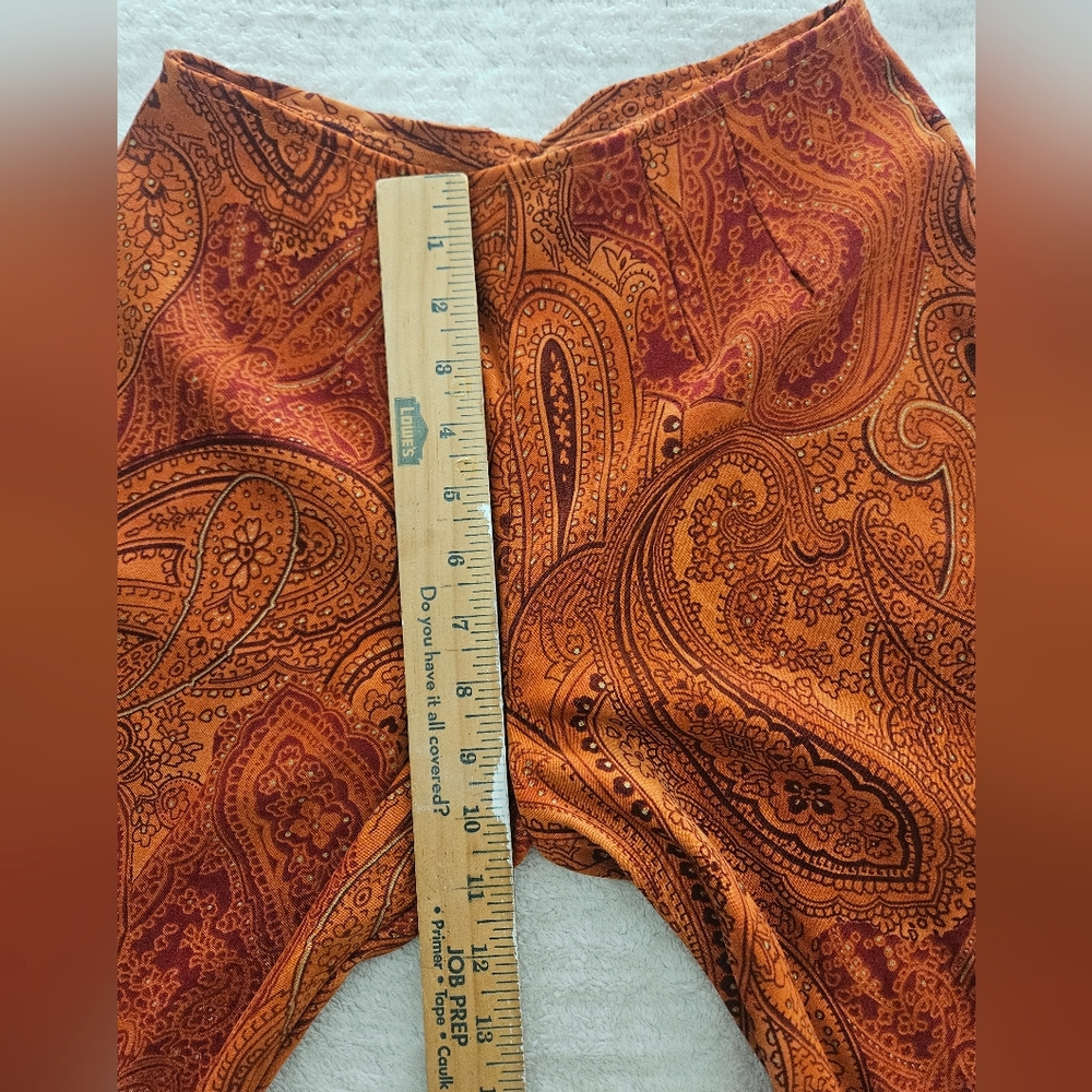 Paisley Print Wide-Leg Pants - Picture 4 of 9